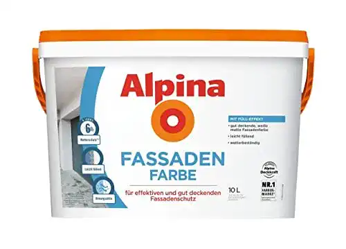 Fassadenfarbe Alpina Farben GmbH 10 Liter in Weiß