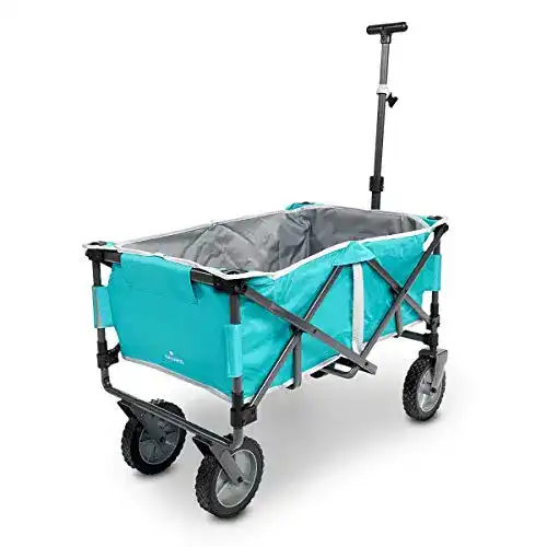 Faltbarer Bollerwagen von Navaris mit Gummireifen