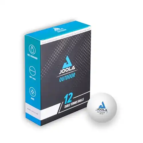 Tischtennisbälle JOOLA 42183 Outdoor 40+ mm – 12 Stück