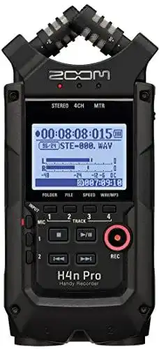 Handy Recorder Zoom H4n Pro, tragbarer 4-Spur-Recorder