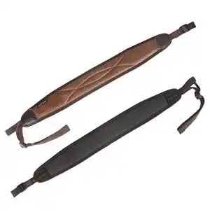 Gewehrriemen Tourbon aus PU und Leder mit Polsterung und Neopren