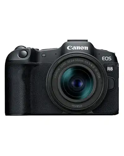 Canon EOS R8 Systemkamera mit RF 24-50mm Objektiv