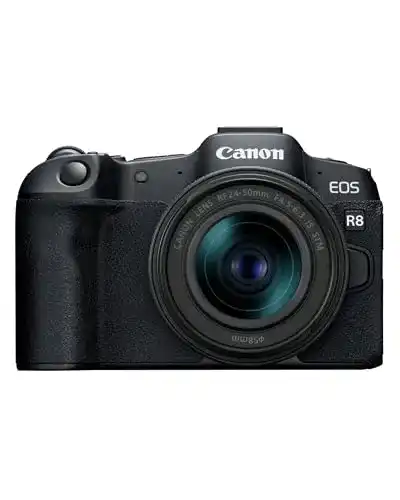 Canon EOS R8 Systemkamera mit RF 24-50mm Objektiv