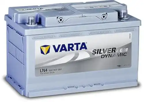 Varta AGM-Batterie 80Ah 580901080D852 Silver Dynamic