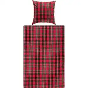 Flanell Bettwäsche Erwin Müller in buntem Karo Design