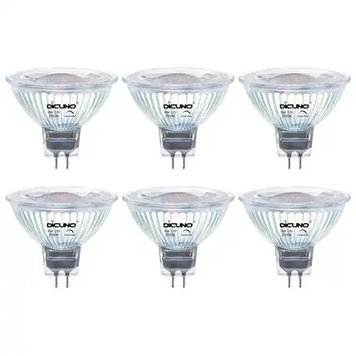 Dicuno MR16 LED Lampe Dimmbar GU5.3 6W für 60W Halogenstrahler