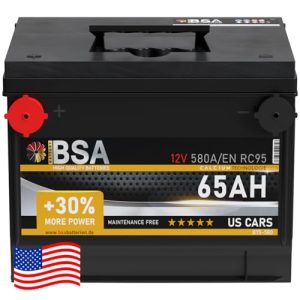 Autobatterie 65Ah für amerikanische Fahrzeuge mit Seiten-Gewindeanschlüssen