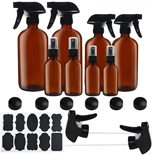 Sprühflasche Belle Vous Braunglas Set (8-teilig) 57-455ml