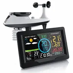 Brandson Profi Wetterstation – Funk Wetterstation mit 5 in 1 Außensensor