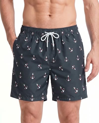 Badehose Herren Maamgic 18cm Innenlänge Schnelltrocknend Badeshorts