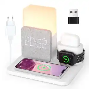 COLSUR Wireless Charger 3 in 1 Induktive Ladestation für iPhone, iWatch und AirPods