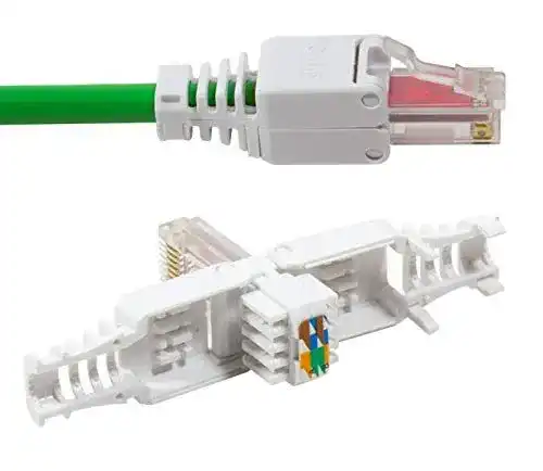 RJ45 Stecker odedo 4er Pack – Werkzeugfreie Crimpstecker für Netzwerke