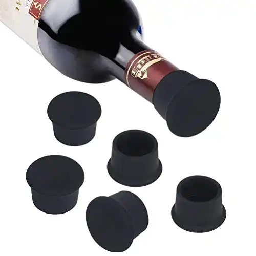 Flaschenverschluss aus Silikon für Wein und Bier 6 Stück