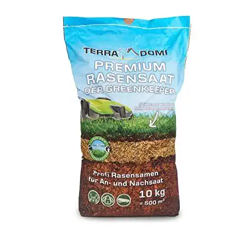 TerraDomi Premium Rasensamen für schnelles Wachstum und Nachsaat