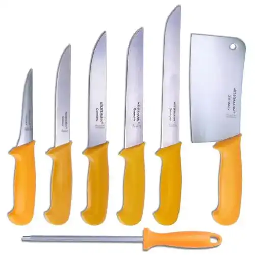 Fleischermesser-Set mit 3 bis 10 Teilen für die Küche