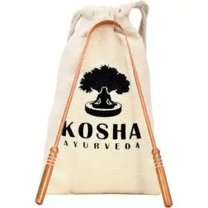 Zungenreiniger aus Kupfer von Kosha Ayurveda Effektive Zungenreinigung