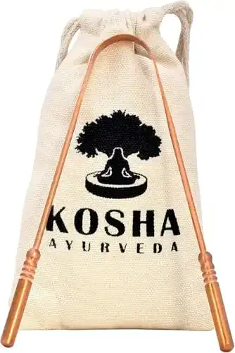 Zungenreiniger aus Kupfer von Kosha Ayurveda Effektive Zungenreinigung