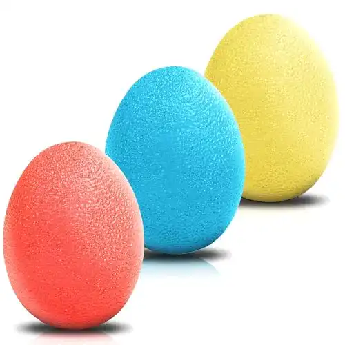 Antistressball Kurtzy 3er-Pack TPE Handtherapie-Bälle mit Widerstandsstufen