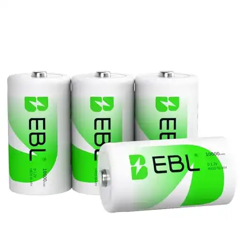 Mono D Akku Ebl 10000mAh Ni-MH Wiederaufladbare D Zelle