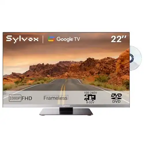 22-Zoll Fernseher Sylvox 12V Smart TV für Wohnmobile