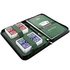 Rommé-Karten Bullets Playing Cards Set mit Kunstleder Etui