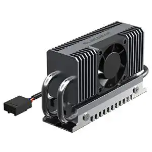 M.2 SSD Kühler Elecgear EL-80X für 2280 SSDs mit PWM Lüfter und Heatpipe