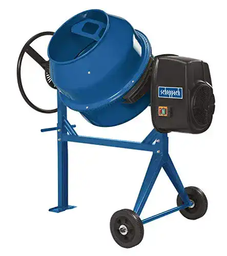 Scheppach Betonmischer MIX140 mit 550 W und 140 L Fassungsvermögen