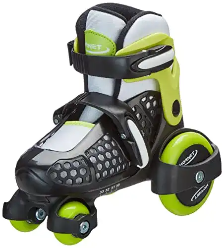 Rollschuhe Hornet Kids Quadro für Jungen in Größe 26-29, grün/schwarz
