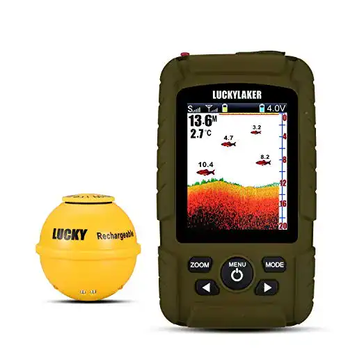 Fischfinder LUCKY Tragbarer Sonar Bootstiefe wasserdicht