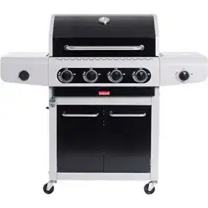 Barbecook Gasgrill Schwarz mit 4 Brennern