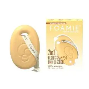 Foamie 2in1 festes Shampoo und Duschgel Vanille Mandelmilch