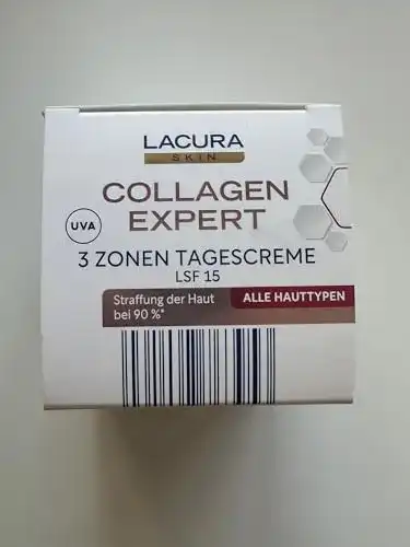 Lacura Collagen 3 Zonen Gesichtscreme mit Hyaluronsäure 50 ml
