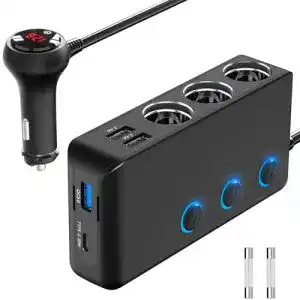 Zigarettenanzünder Verteiler Qidoe PD 30W 12V mit 200W Leistung
