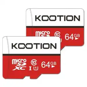 Kootion 64GB Micro-SD-Karte Class 10 U1 im 2er-Pack