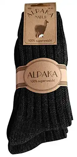 Alpaka Socken Dunaro 2 Paar Wollsocken für Damen und Herren