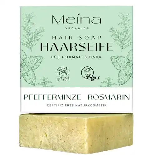 Haarseife von Meina Naturkosmetik mit Brennnessel und Pfefferminze