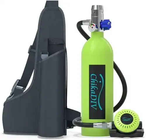 Chikadiv Mini Sauerstoffflasche 1L für Taucher