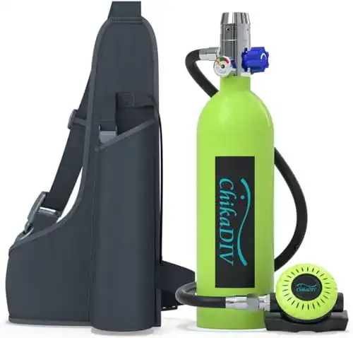 Chikadiv Mini Sauerstoffflasche 1L für Taucher