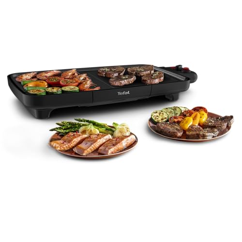 Tefal Plancha Booster Tischgrill mit 2200 W und großer Grillfläche