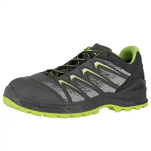 Lowa Sicherheitsschuhe Larrox Work GTX Black Low S3 grau/Limegreen Größe 47