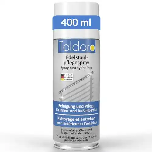 Edelstahlreiniger Toldoro ® 1x Edelstahl Pflegespray 400ml
