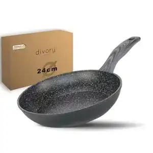 DIVORY 24 cm Bratpfanne mit Antihaftbeschichtung für alle Herdarten