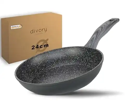 DIVORY 24 cm Bratpfanne mit Antihaftbeschichtung für alle Herdarten