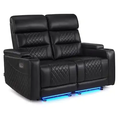 Relaxsofa M MCombo 2-Sitzer mit Schlaffunktion und LED-Beleuchtung