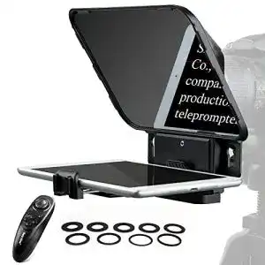 Teleprompter Desview T3 mit Fernbedienung für Smartphone und Tablet
