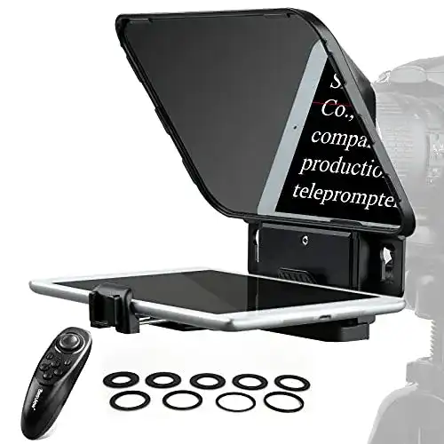 Teleprompter Desview T3 mit Fernbedienung für Smartphone und Tablet