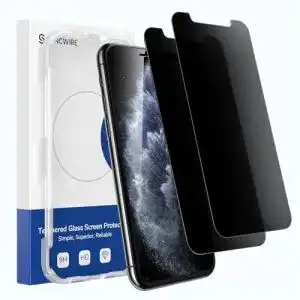 Syncwire Sichtschutzfolie für iPhone 11 – Panzerglas für iPhone X und XS