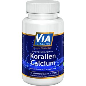 Calcium Kapseln Via Vitamine Korallen Calcium 60 Kapseln 400 mg
