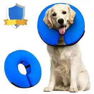 Halskrause für Hunde Aufblasbarer Hundekragen für Wundschutz
