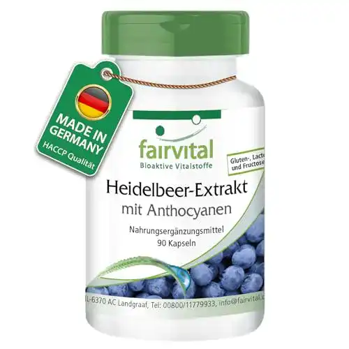 Heidelbeerextrakt Fairvital – Hochdosierter Heidelbeer-Extrakt mit Anthocyanen